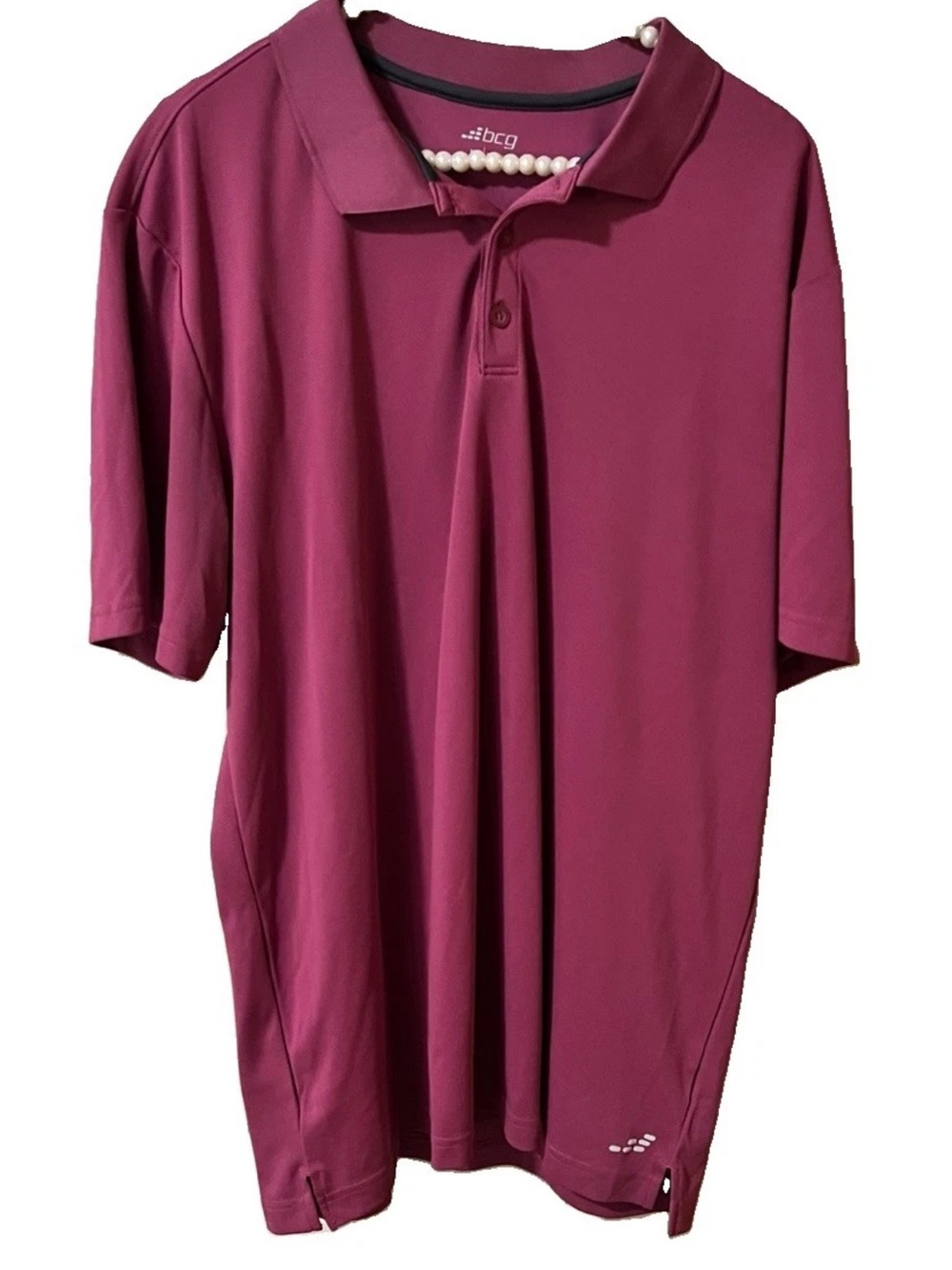 BCG Polo Men Golf Shirt XL Mauve Athletic‎ Colorful Outdoor Activewear
